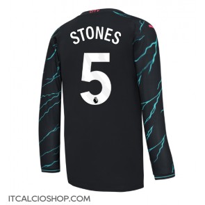Manchester City John Stones #5 Terza Maglia 2023-24 Manica Lunga